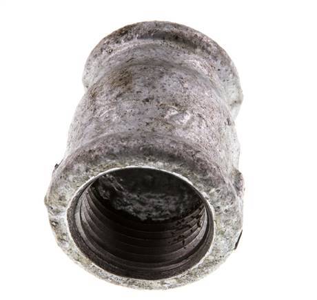 Rp 1/2'' x Rp 3/8'' Zinc plated Cast iron Round Socket 25 Bar [5 Pieces]