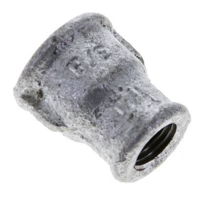 Rp 3/8'' x Rp 1/4'' Zinc plated Cast iron Round Socket 25 Bar [5 Pieces]