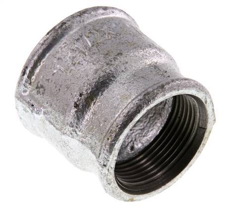 Rp 1 1/2'' x Rp 1 1/4'' Zinc plated Cast iron Round Socket 25 Bar