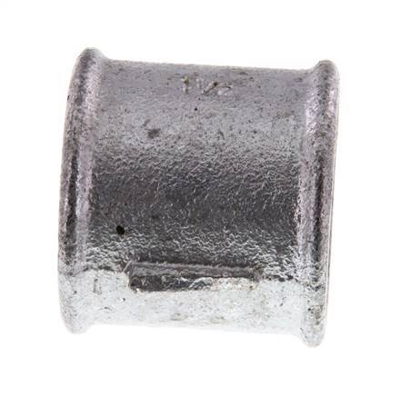 Rp 1 1/2'' Zinc plated Cast iron Round Socket 25 Bar