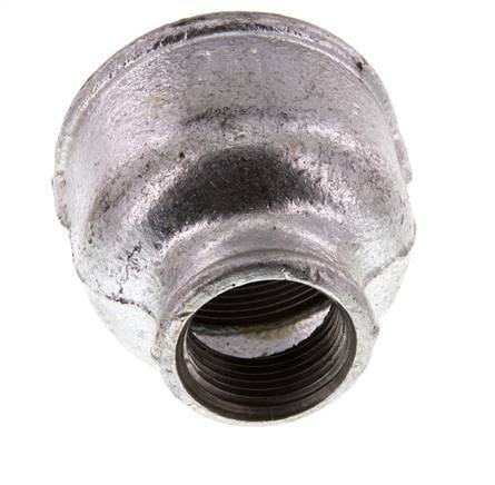 Rp 2'' x Rp 1'' Zinc plated Cast iron Round Socket 25 Bar
