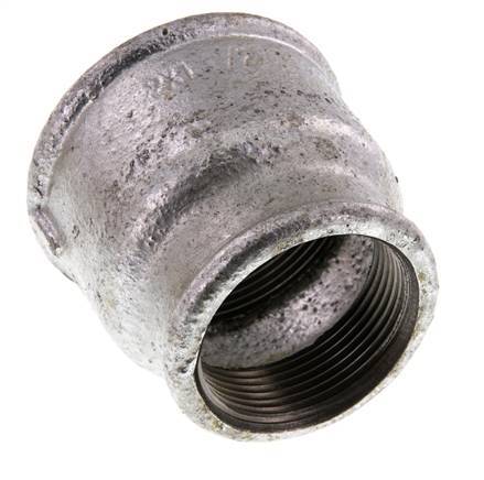 Rp 2'' x Rp 1 1/2'' Zinc plated Cast iron Round Socket 25 Bar