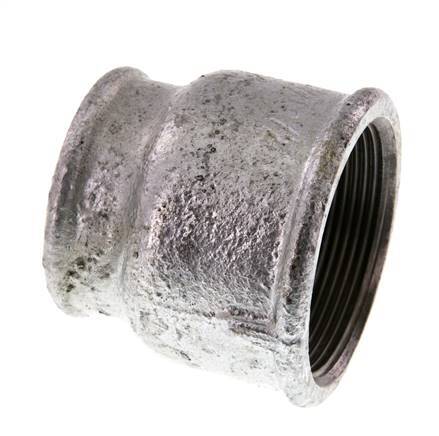Rp 2'' x Rp 1 1/2'' Zinc plated Cast iron Round Socket 25 Bar