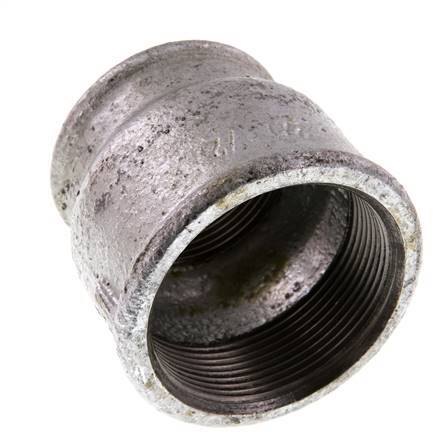 Rp 2'' x Rp 1 1/2'' Zinc plated Cast iron Round Socket 25 Bar
