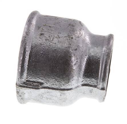 Rp 2'' x Rp 1 1/4'' Zinc plated Cast iron Round Socket 25 Bar
