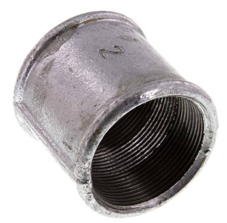 Rp 2'' Zinc plated Cast iron Round Socket 25 Bar
