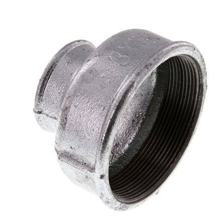 Rp 3'' x Rp 1 1/2'' Zinc plated Cast iron Round Socket 25 Bar
