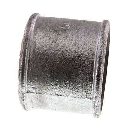 Rp 3'' Zinc plated Cast iron Round Socket 25 Bar