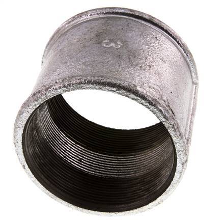 Rp 3'' Zinc plated Cast iron Round Socket 25 Bar