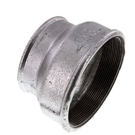 Rp 4'' x Rp 3'' Zinc plated Cast iron Round Socket 25 Bar