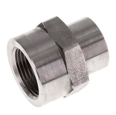1/2'' NPT x 3/4'' NPT Stainless steel Socket 170 Bar - Hydraulic