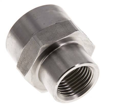 1/2'' NPT x 3/4'' NPT Stainless steel Socket 170 Bar - Hydraulic