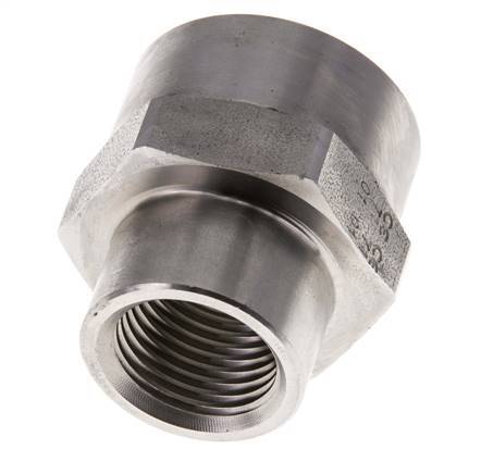 1/2'' NPT x 3/4'' NPT Stainless steel Socket 170 Bar - Hydraulic
