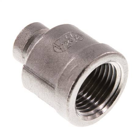 Rp 1/2'' x Rp 1/8'' Stainless steel Round Socket 16 Bar