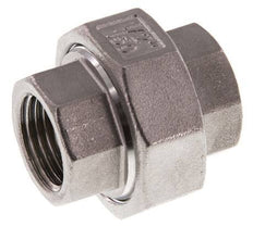 Rp 1/2'' Stainless steel Double Nipple 3-pieces with Conically sealing 16 Bar