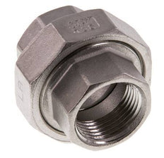 3/4'' NPT Stainless steel Double Nipple 3-pieces with Conically sealing 16 Bar