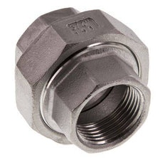 Rp 3/4'' Stainless steel Double Nipple 3-pieces with Conically sealing 16 Bar