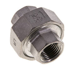 3/8'' NPT Stainless steel Double Nipple 3-pieces with Conically sealing 16 Bar