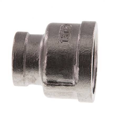 Rp 1'' x Rp 1/2'' Stainless steel Round Socket 16 Bar