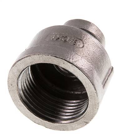 Rp 1'' x Rp 3/8'' Stainless steel Round Socket 16 Bar