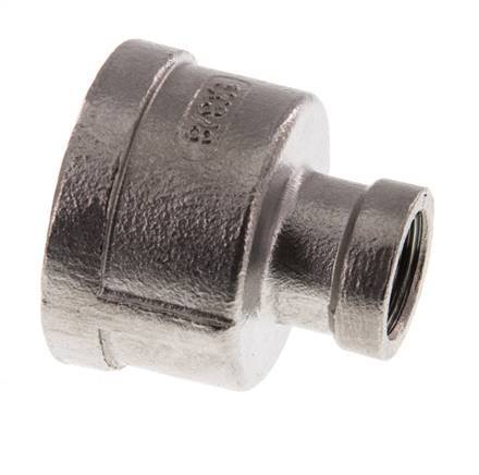 Rp 1'' x Rp 3/8'' Stainless steel Round Socket 16 Bar