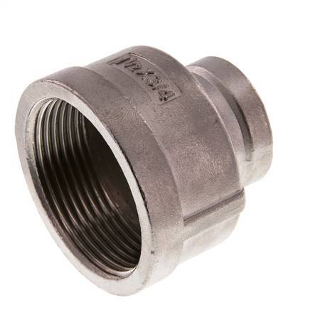 Rp 1 1/2'' x Rp 3/4'' Stainless steel Round Socket 16 Bar