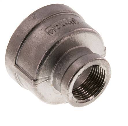 Rp 1 1/2'' x Rp 3/4'' Stainless steel Round Socket 16 Bar