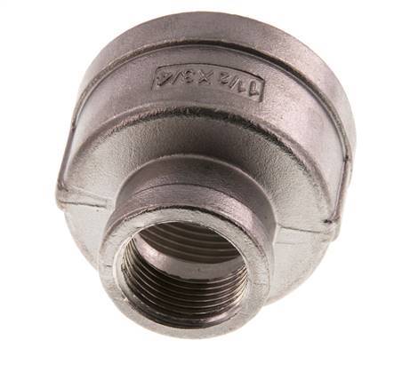 Rp 1 1/2'' x Rp 3/4'' Stainless steel Round Socket 16 Bar