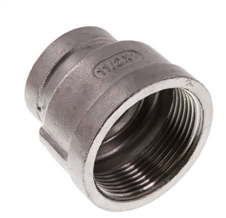 Rp 1 1/2'' x Rp 1'' Stainless steel Round Socket 16 Bar