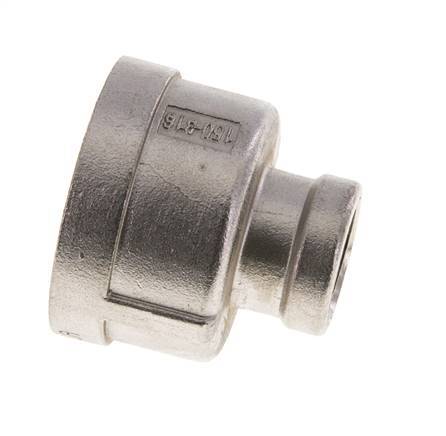 1 1/4'' NPT x 1/2'' NPT Stainless steel Round Socket 16 Bar