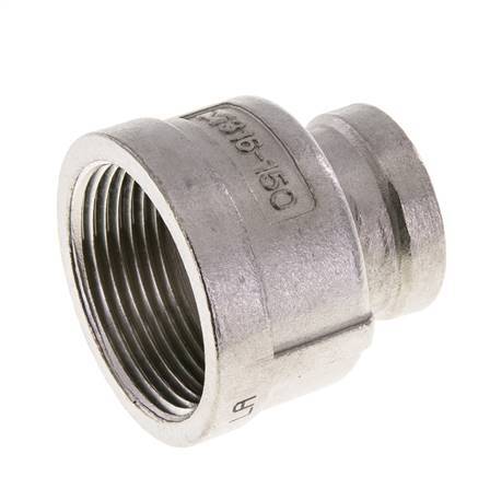 1 1/4'' NPT x 3/4'' NPT Stainless steel Round Socket 16 Bar