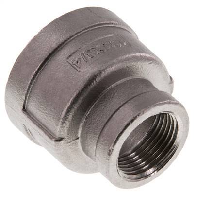 Rp 1 1/4'' x Rp 3/4'' Stainless steel Round Socket 16 Bar