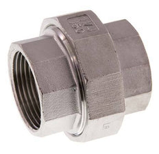 Rp 1 1/4'' Stainless steel Double Nipple 3-pieces with Conically sealing 16 Bar