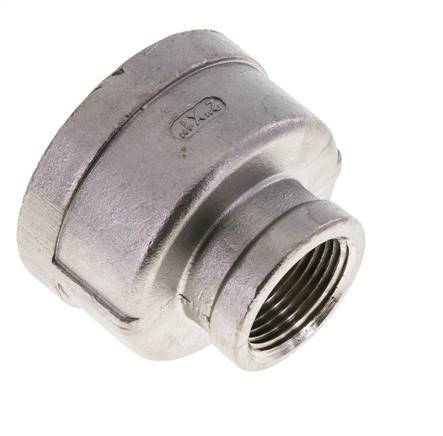 2'' NPT x 1'' NPT Stainless steel Round Socket 16 Bar