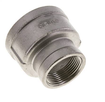 2'' NPT x 1 1/4'' NPT Stainless steel Round Socket 16 Bar