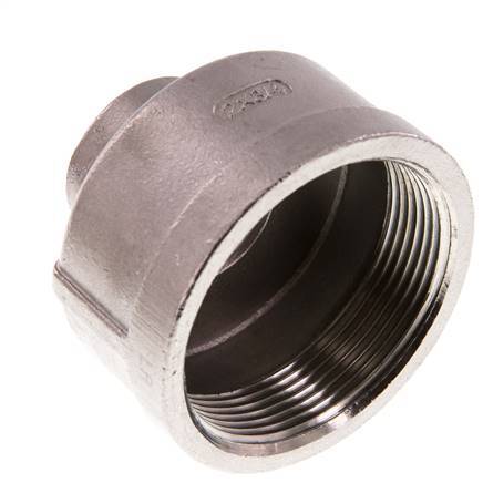 Rp 2'' x Rp 3/4'' Stainless steel Round Socket 16 Bar