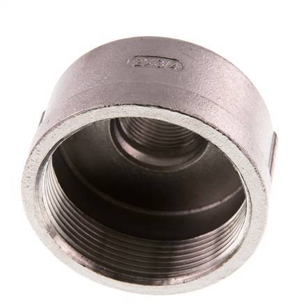 Rp 2'' x Rp 3/4'' Stainless steel Round Socket 16 Bar