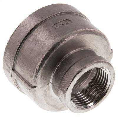 Rp 2'' x Rp 1'' Stainless steel Round Socket 16 Bar