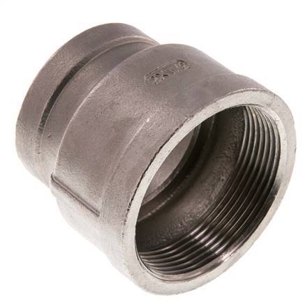 Rp 2'' x Rp 1 1/2'' Stainless steel Round Socket 16 Bar