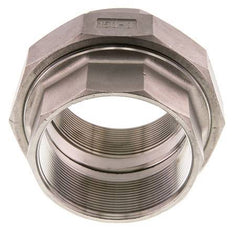 Rp 3'' Stainless steel Double Nipple 3-pieces with Conically sealing 16 Bar