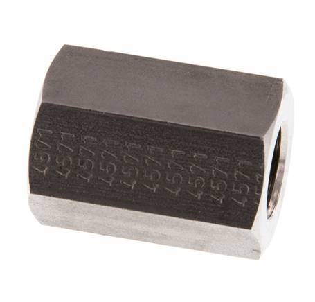 G 1/4'' x G 3/8'' Stainless steel Socket 250 Bar - Hydraulic