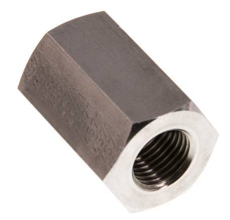 G 1/4'' x G 3/8'' Stainless steel Socket 250 Bar - Hydraulic