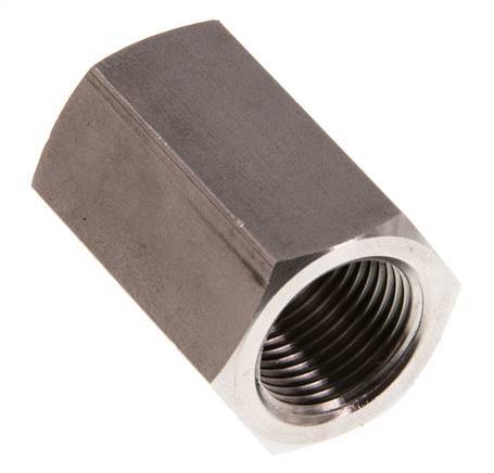 G 1/4'' x G 3/8'' Stainless steel Socket 250 Bar - Hydraulic