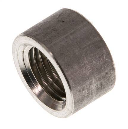 Rp 1/4'' x 17.2mm Stainless steel Welding Socket 40 Bar DIN 2986 - 11mm [2 Pieces]