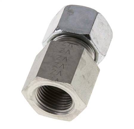 G 1/2'' x 16S Zinc plated Steel Straight Cutting Ring 400 Bar DIN 2353