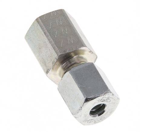 G 1/4'' x 6S Zinc plated Steel Straight Cutting Ring 630 Bar DIN 2353