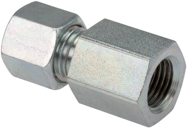 G 3/8'' x 12L Zinc plated Steel Straight Cutting Ring 315 Bar DIN 2353 [2 Pieces]