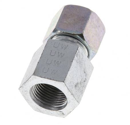 G 3/8'' x 10S Zinc plated Steel Straight Cutting Ring 630 Bar DIN 2353