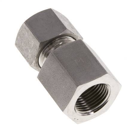 G 3/8'' x 12L Stainless steel Straight Cutting Ring 315 Bar DIN 2353