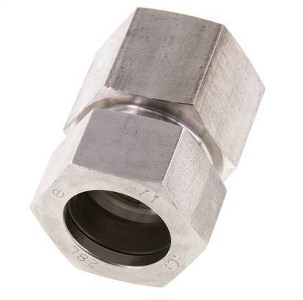 G 1'' x 28L Stainless steel Straight Cutting Ring 160 Bar DIN 2353